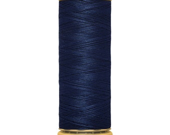 Navy Blue Cotton Thread, Gutermann Cotton Thread, 100m Reel, 5322, Sewing Machine Threads, 100% Cotton