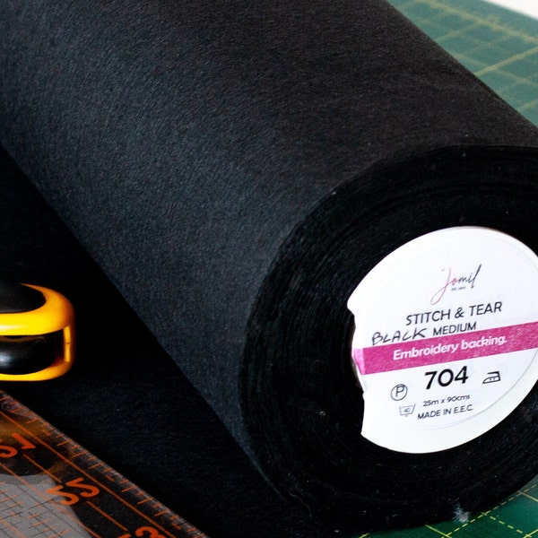 Black Sticky Back Stabilizer Etsy