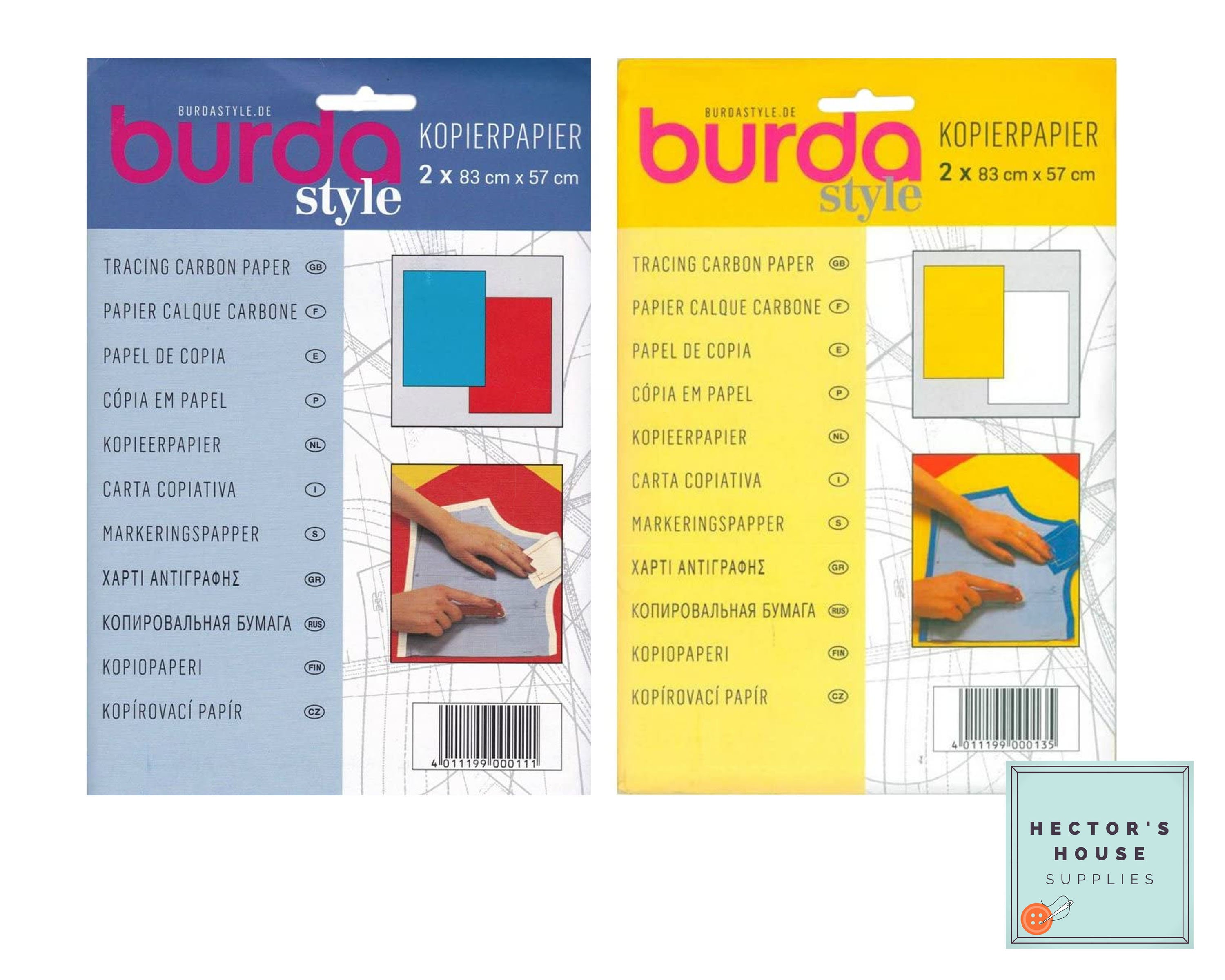 Burda Carbon Paper for Dressmakers', Tracing Paper for Sewing