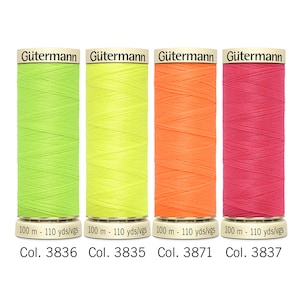 Gütermann Sewing Thread Set NEON with 4 spools Sew-All Thread 100m image 5