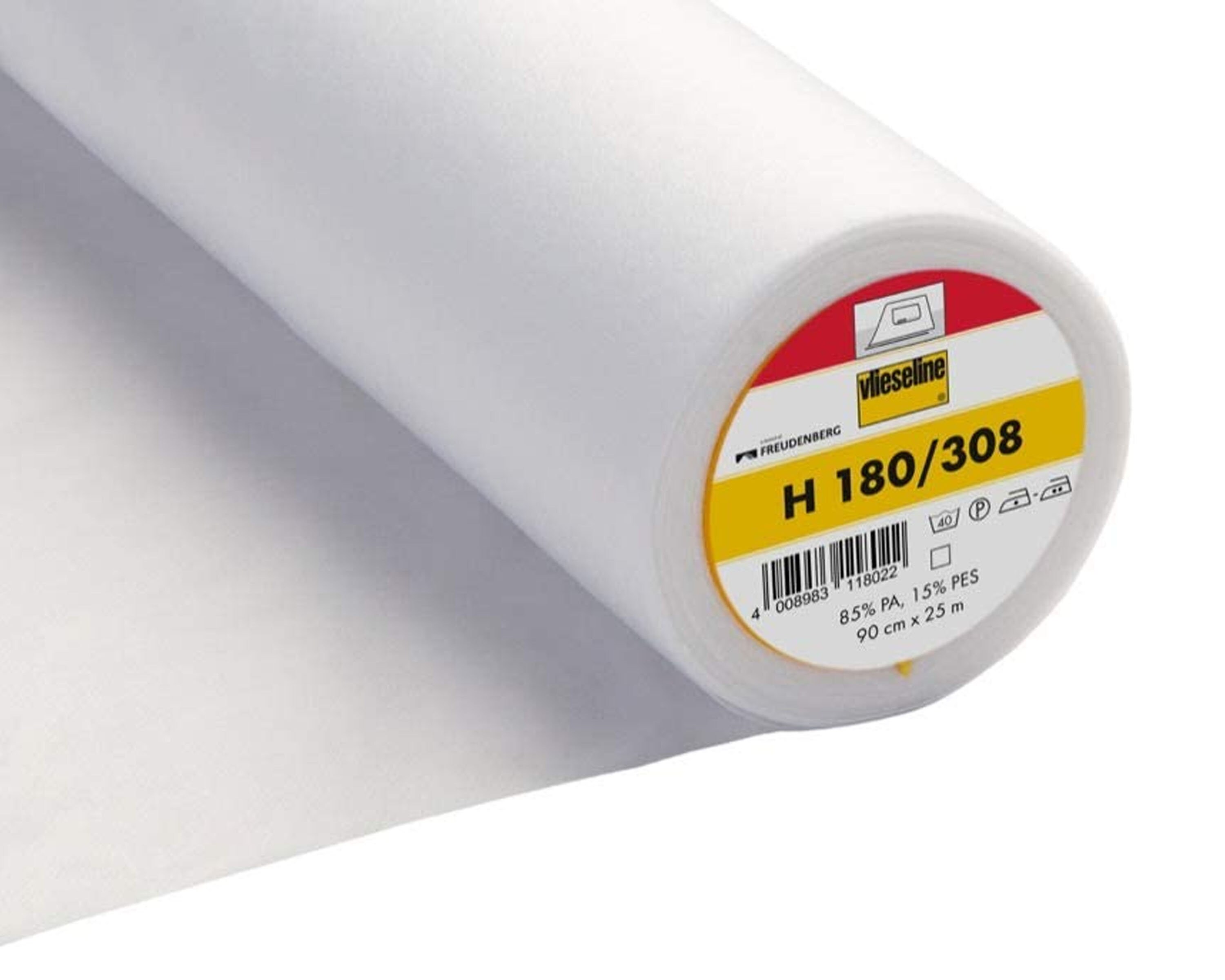 Tessuto Interfaccia Fusibile Non Tessuto - Ferro Da Stiro Per Cucito - Poliestere Bianco 30g (2 Metri)