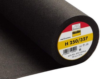 Vlieseline Medium Fusible Interfacing Grey H 250 327 Iron On Medium to Firm Interlining by the Metre