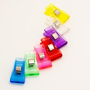Wide Sewing Clips for Quilting, 33mm x 30mm Quilt Clips, 5/10/20 Fabric Clamps, Wonder Clips