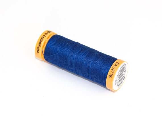 Filo da cucito in cotone blu reale, bobina Gutermann da 100 m n