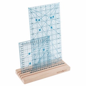 Wooden Ruler Rack for Quilting Templates, Patchwork Sewing Accessory, Gift for Quilter, Milward Ruler Stand