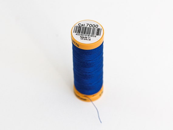 Royal Blue Cotton Sewing Thread, Gutermann 100m Reel 7000, Hand or Machine  Sewing Threads, 100% Cotton 