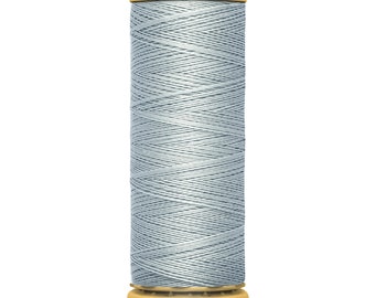 Soft Blue/Grey Cotton Thread, Gutermann Thread, 100m Reel, 6117, Sewing Machine Threads, 100% Cotton