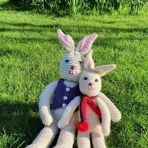 Bunny Rabbit Knitting PDF Pattern - instant download