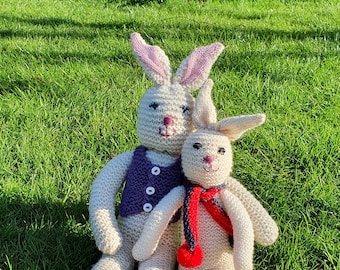 Bunny Rabbit Knitting PDF Pattern - instant download