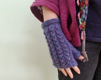 Fingerless Mitts Knitting PDF Pattern - instant download