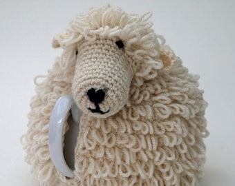 Sheep Tea Cosy Crochet PDF Pattern - instant download