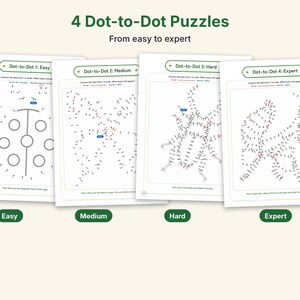 Insect Worksheets Printable, Parts of an Insect, Bug Quiz With Answers, 4 Dot to Dot Puzzles, Homeschool Science Activity, Ages 6-12 image 3