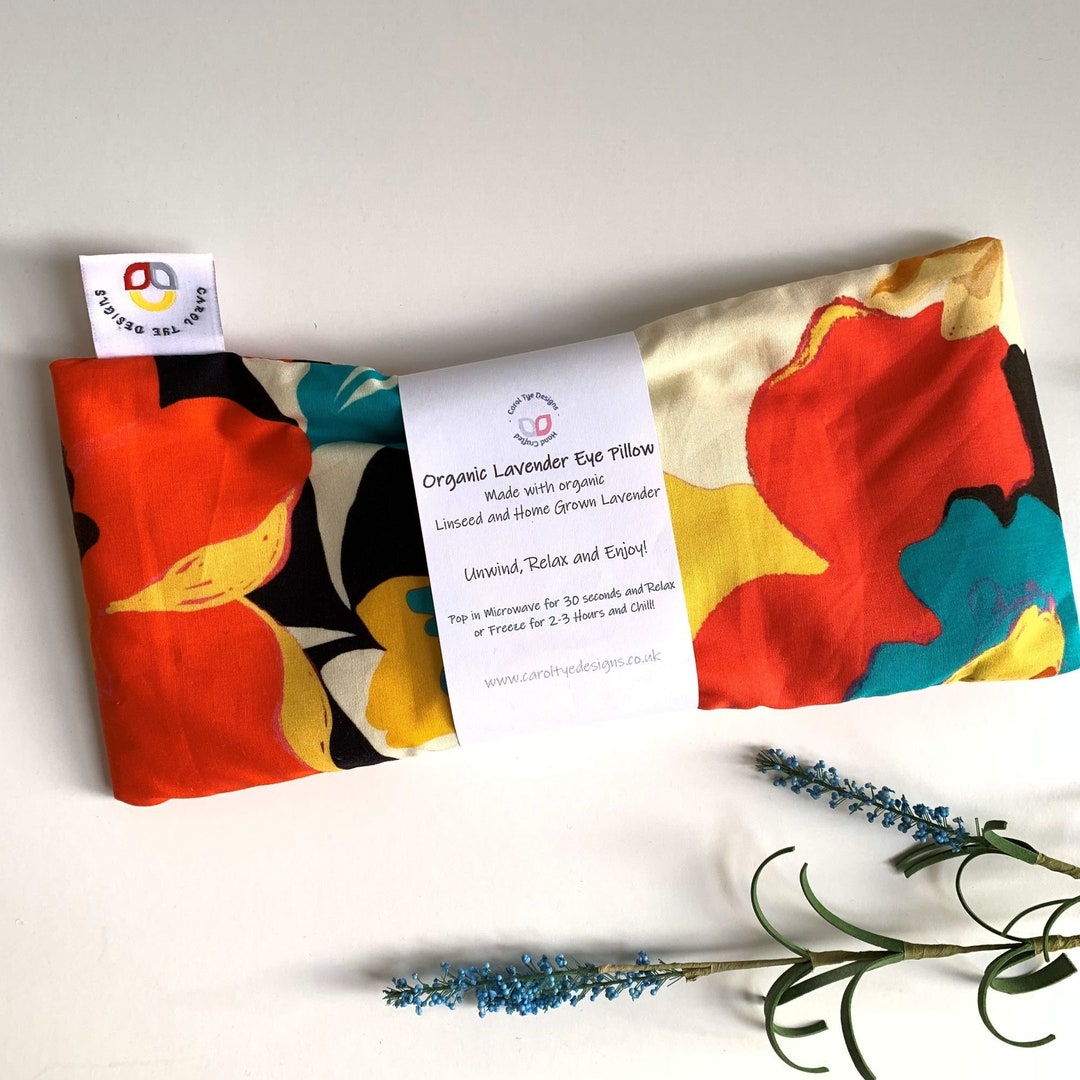 Eye Pillow Organic Eye Mask Yoga Eye Bag Pilates Eye Etsy UK