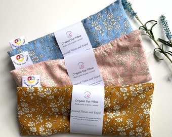 Liberty Eye Pillow, yoga, meditation, Organic Lavender, relaxing mask, Sleep Mask