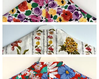 Floral Cotton Garment Bag, Breathable Dress Cover, Travel Storage