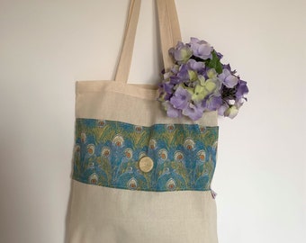 Liberty Tote bag, Foldaway Cotton Bag, Fold-up Bag, Cotton Shopper, Canvas bag, Bag for Life, Eco Bag