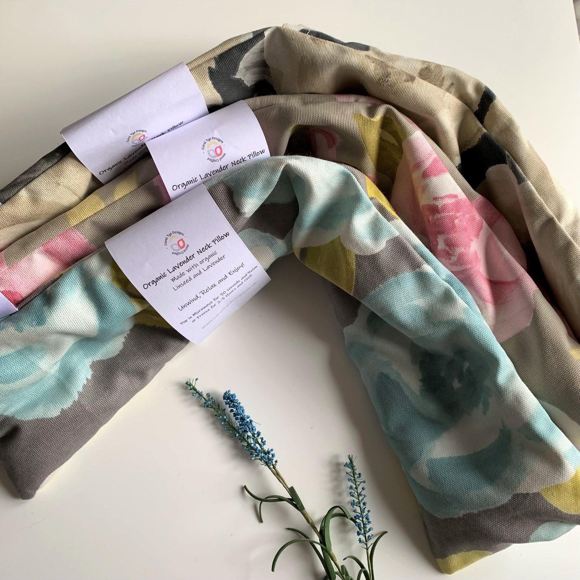 Lavender Neck Pillow Microwave Neck Pillow Foot Warmer Etsy UK