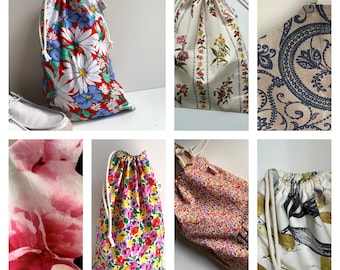 Borsa per scarpe, borsa per il bucato, sacco di cotone, borsa con coulisse, protezione per scarpe da sposo