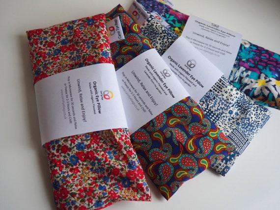Liberty London Eye Pillow Organic Eye Mask Yoga Eye Bag Etsy
