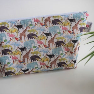 Liberty Wash bag set, Cosmetic Bag, Make-up bag, Pencil case, Zipped pouch, Holiday bag, Travel bag, Sponge Bag