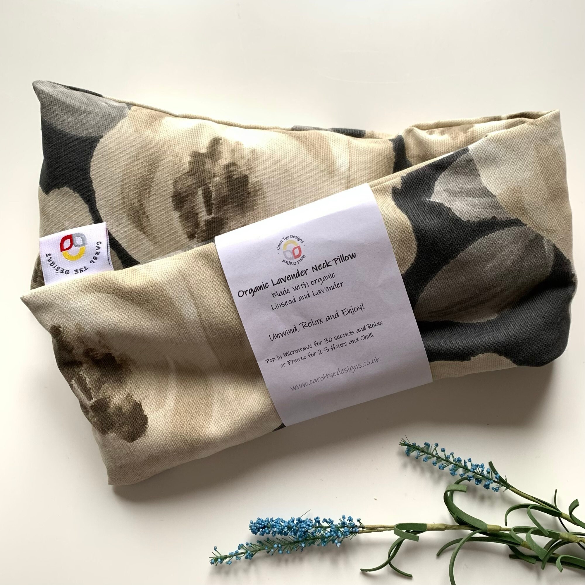 Lavender neck top pillow microwavable