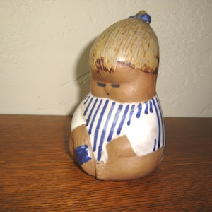 Vintage Lisa Larson Mid Century Johanna Pottery Figurine, Gustavsberg Sweden