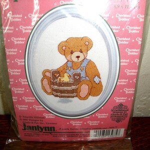 Vintage Janlynn Cherished Teddies Cross Stitch Kit, 139-75, NIP, 1997