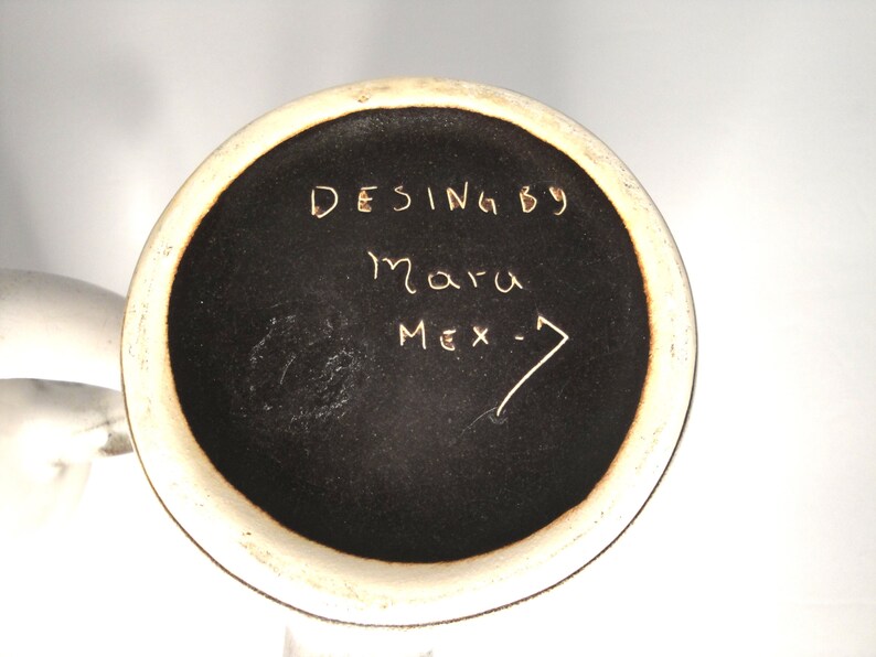 Vintage Mara Mexico Face Mugs, Set of 2 Mexican Art Pottery Etsy