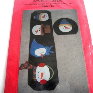 Sew Wonderful Dreams Winter Friends Applique Pattern, SWD 193, Snowmen