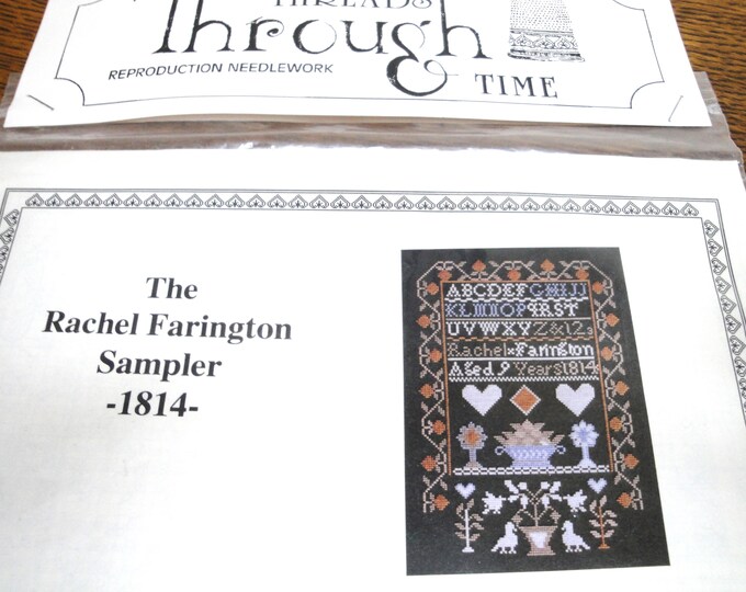 Threads Through Time Cross Stitch Sampler Kit the Rachel Farington