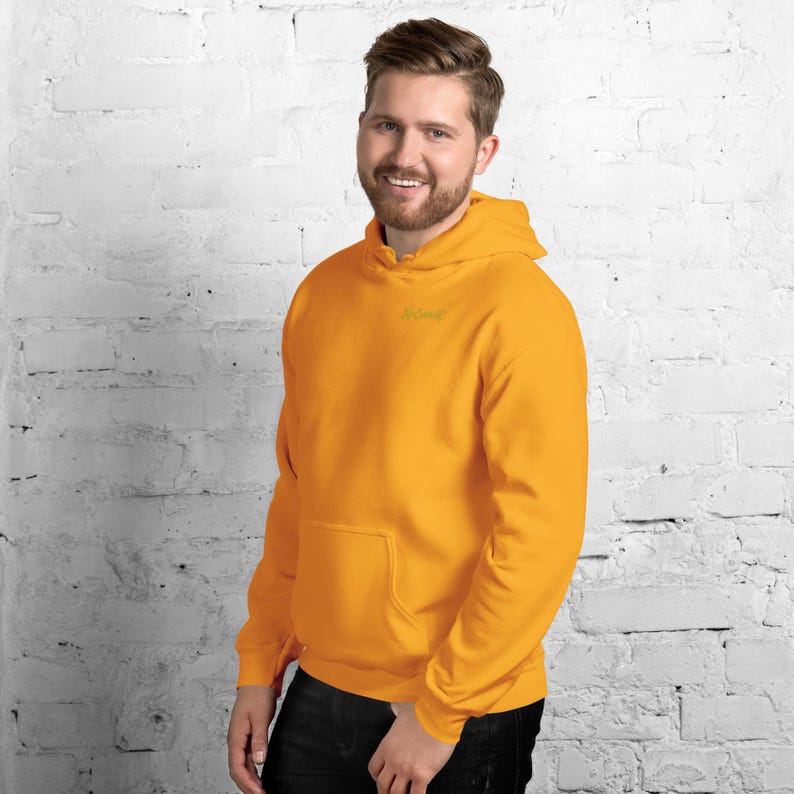 Bluza z kapturem z abstrakcyjnym motywem lwa z przodu, minimalistyczny nadruk z dużym kotem na plecach, złota metka z graffiti na piersi, bluza unisex – brak komentarza zdjęcie 19