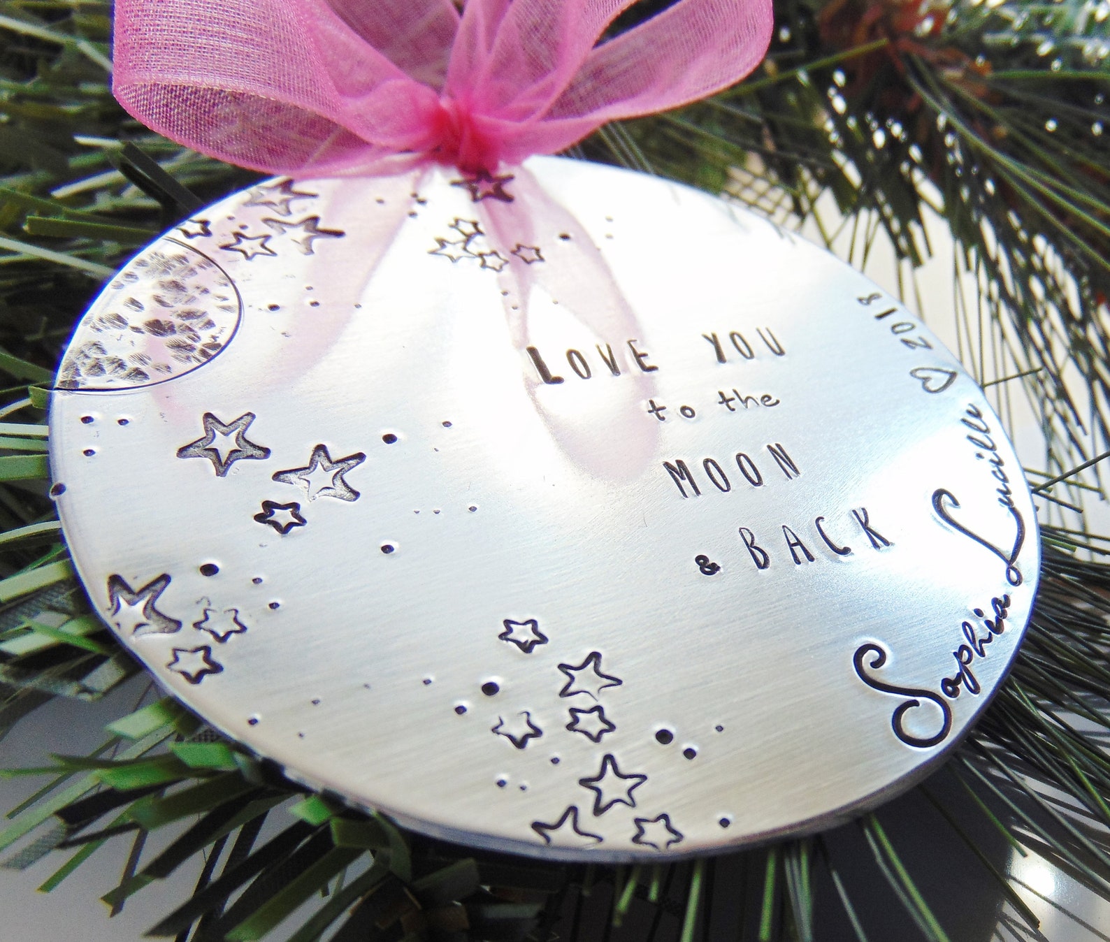 Personalized Ornament Christmas Ornament Love You to the - Etsy