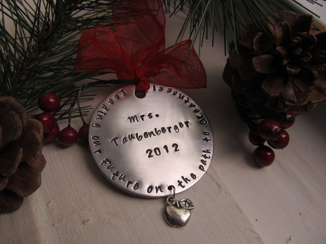 Teacher Christmas Ornament Personalized Ornament Custom Order - Etsy