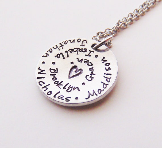 Grandma Necklace Mothers Necklace Gift for Grandma Name - Etsy