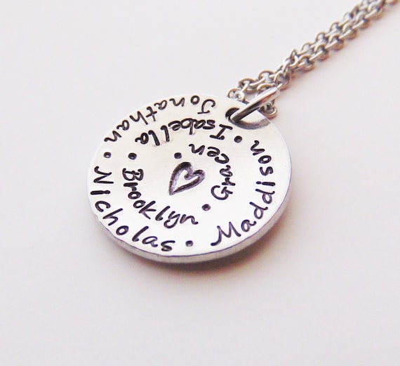 Grandma Necklace, Mothers Necklace, Gift for Grandma, Name