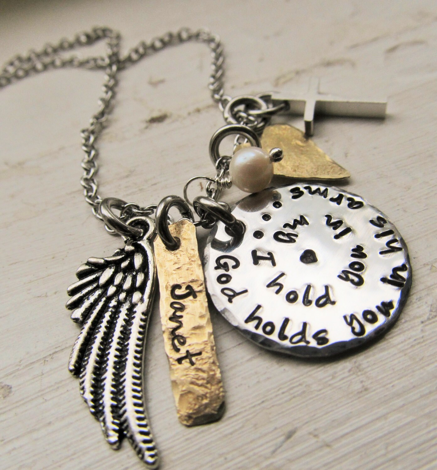 •MEMORIA• mixed metal necklace