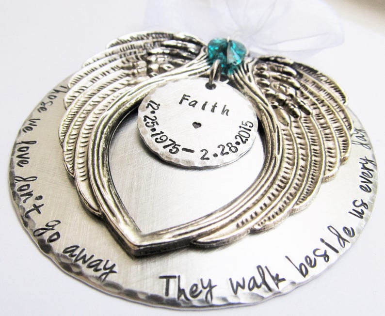 Memorial Ornament Custom Memorial Gift Personalized Ornament Etsy