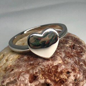 Heart Ring Silver or Gold Tone Bronze