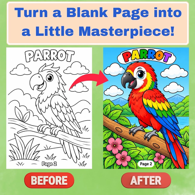 20 Bird Coloring Pages Printable for Kids, Printablepdf(instant ...