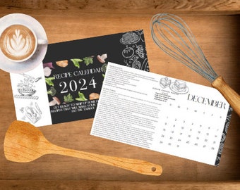 Calendario mensual de recetas inspiradas 2024