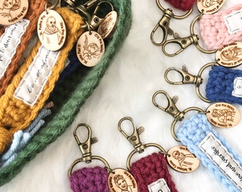 Keychain. Tassel keychain with charm. Catholic gifts for women. Boho style keychain. Catholic keychain. Catholic saint bag charm.