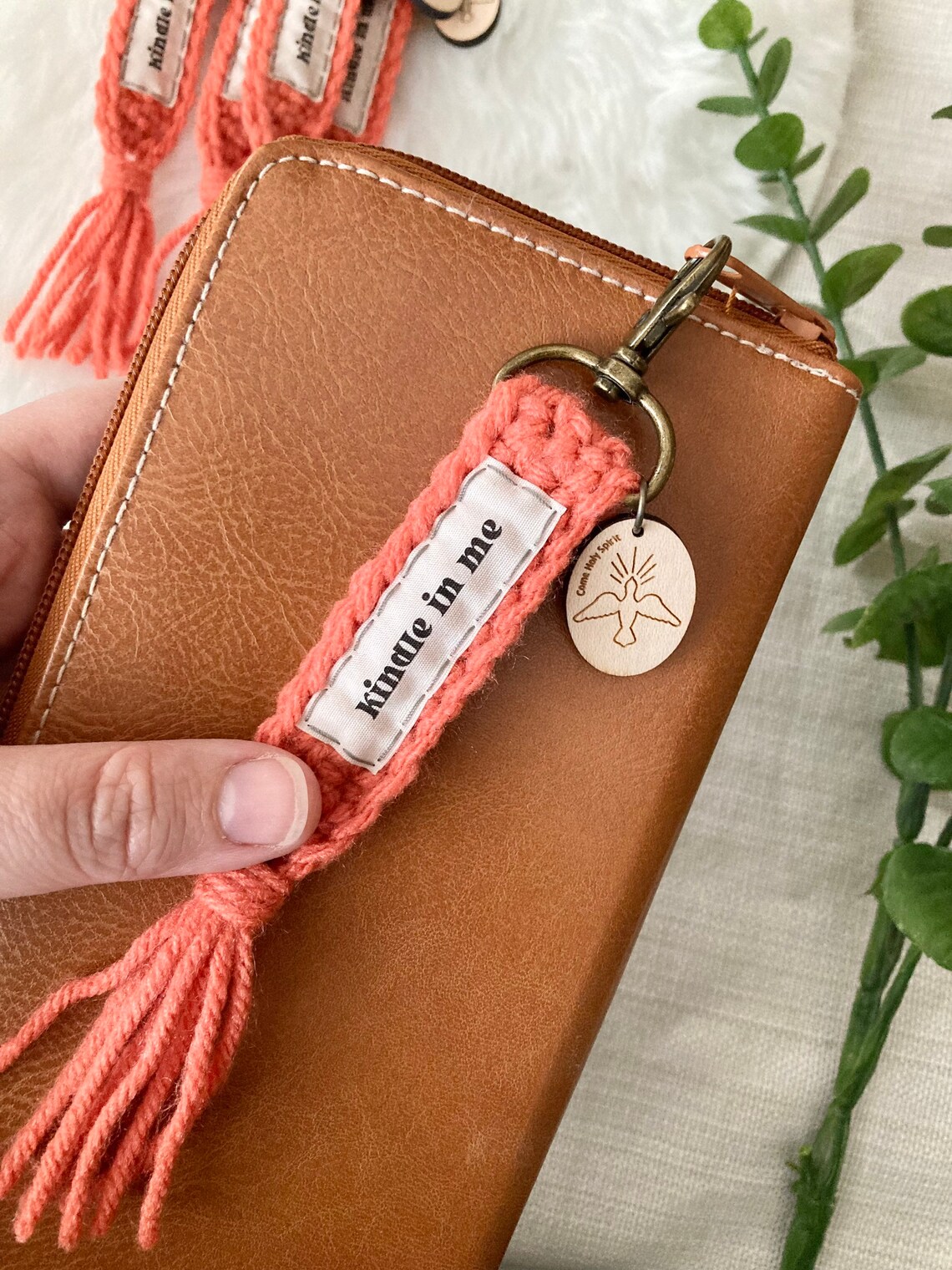 Keychain. Holy Spirit Keychain. Tassel Keychain. Catholic Etsy