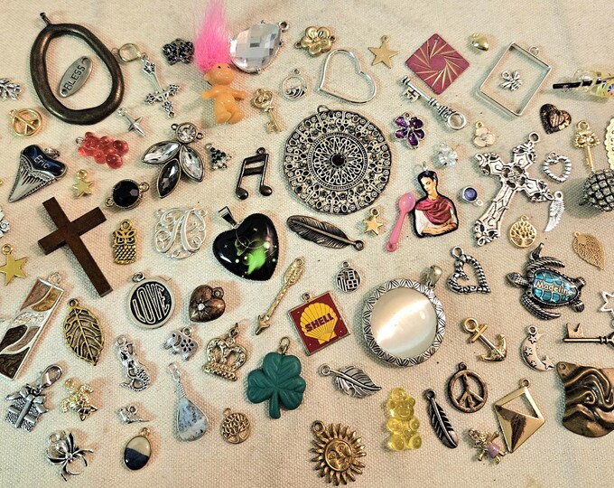 100+ Vintage to Modern Mixed Random Charms or Pendants Lot (90) - Etsy