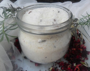 Hydrating Luxurious Bath Milk with bath salts, essential oils, minerals and petals...