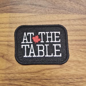 At The Table Canada Patch, Canadian Pride – Embroidered Iron-On or Sew-On Badge