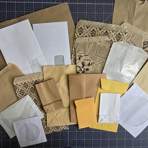 20 pcs Stash Builder, sac en papier et lot d'enveloppes