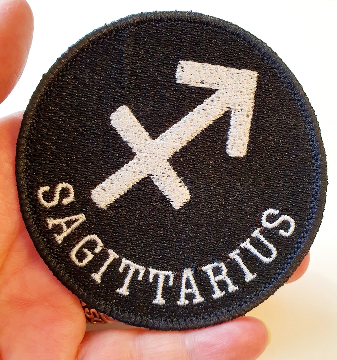 Sagittarius Symbol Iron-on Patch, Zodiac Sign, Embroidered Patch - Etsy
