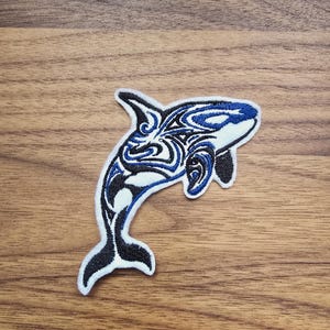 Tribal Orca (Killer Whale) Embroidered Patch