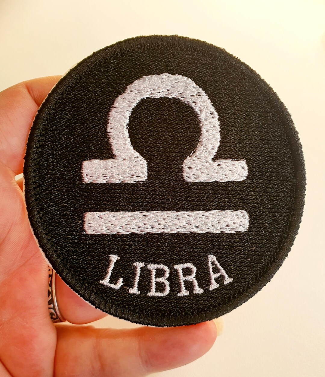 Libra Symbol Iron-on Patch, Zodiac Sign, Embroidered Patch - Etsy