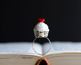 Miniatur Cup Cake Ring - Papierring